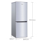 奥马(Homa) BCD-176A7 176升 双门冰箱 家用节能 冷藏冷冻 小型 电冰箱 小冰箱 银色