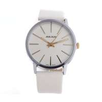 聚利时创意恋人情侣圆盘对表男款JA-387M(白色)