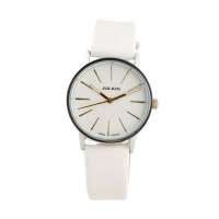 聚利时创意恋人情侣圆盘对表女款JA-387L(白色)