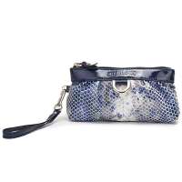 卓妮尔青花瓷系列牛皮手包CRN-077F蓝