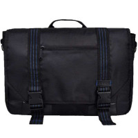 蓝橙经典都市邮差包PR39200经典黑