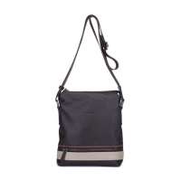 戈尔本撞色新贵系列牛皮斜挎包GBD11W161A咖啡