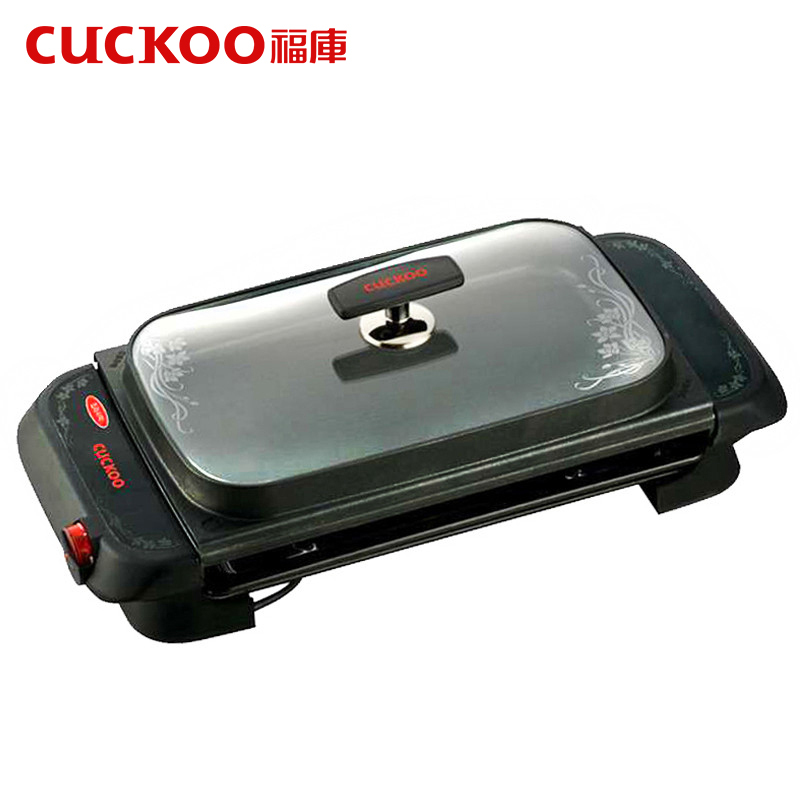韩国CUCKOO/福库CCG-101M双层电烧烤炉家用韩式无烟不粘多功能铁板烧电烤盘