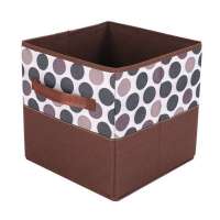 优雅主妇缤纷圆点无盖小号收纳桶Y46