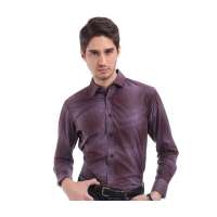 POLO VILLAE商务休闲男士红色修身长衬PFCAMADCF921(50)