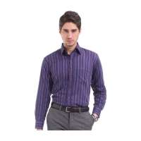 POLO VILLAE商务休闲男士兰条修身长衬PFDCHADCF912(39)