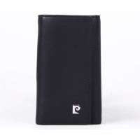 皮尔卡丹Pierre Cardin男士牛皮钥匙包613J4-10E01P黑