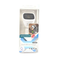 卡登仕(Capdase) 车载充电器 双USB摇头 白色