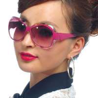 益盾防辐射眼镜销量冠军品牌防紫外线辐射偏光太阳镜复古系列粉色28022