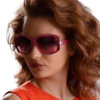 益盾防辐射眼镜销量冠军品牌防紫外线辐射偏光太阳镜婉约系列粉色28011