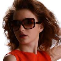 益盾防辐射眼镜销量冠军品牌防紫外线辐射偏光太阳镜婉约系列咖色28011