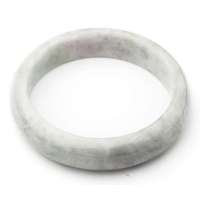 传神天然翡翠浅绿带紫手镯