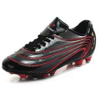 铁豹 金靴系列足球鞋8324_0206(黑/银/红/44)