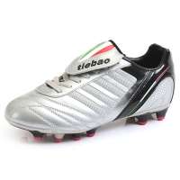 铁豹 战神系列户外专业足球鞋6207A_0402(银/黑/42)