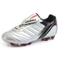 铁豹 战神系列户外专业足球鞋6207A_0402(银/黑/44)