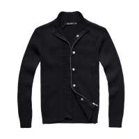 GENIOLAMODE男装时尚长袖开衫104011901(黑色M)GLM