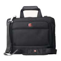 SWISSWIN单肩商务电脑公文包SW9723黑色