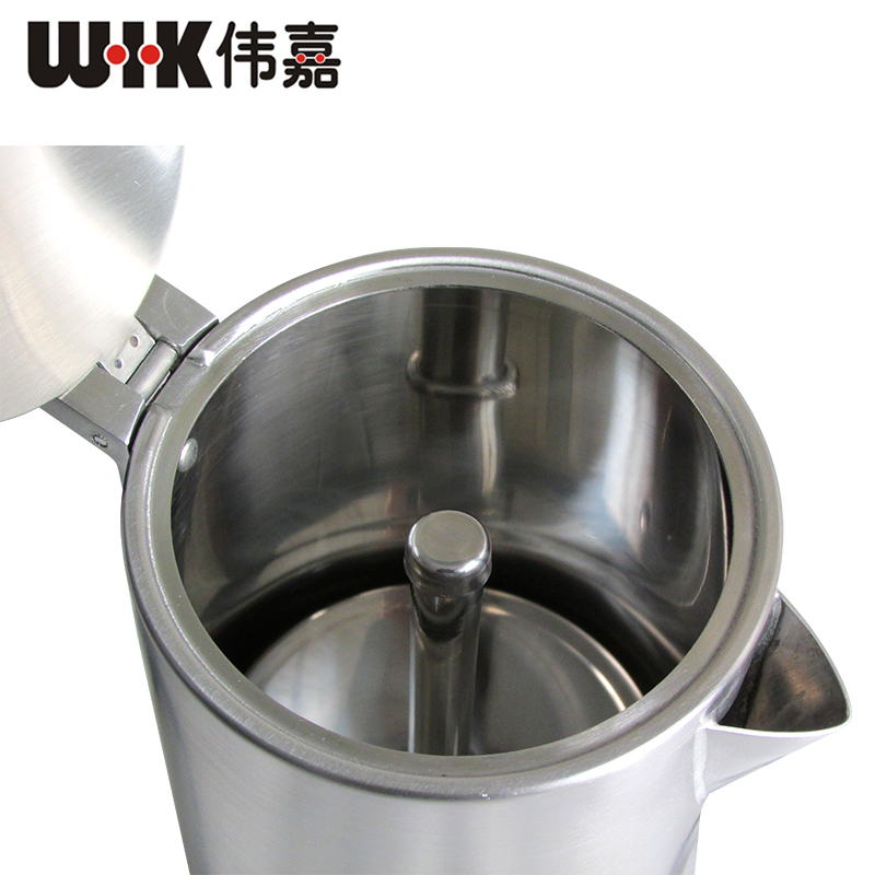 WIK德国伟嘉磨砂不锈钢冲调式摩卡壶9711