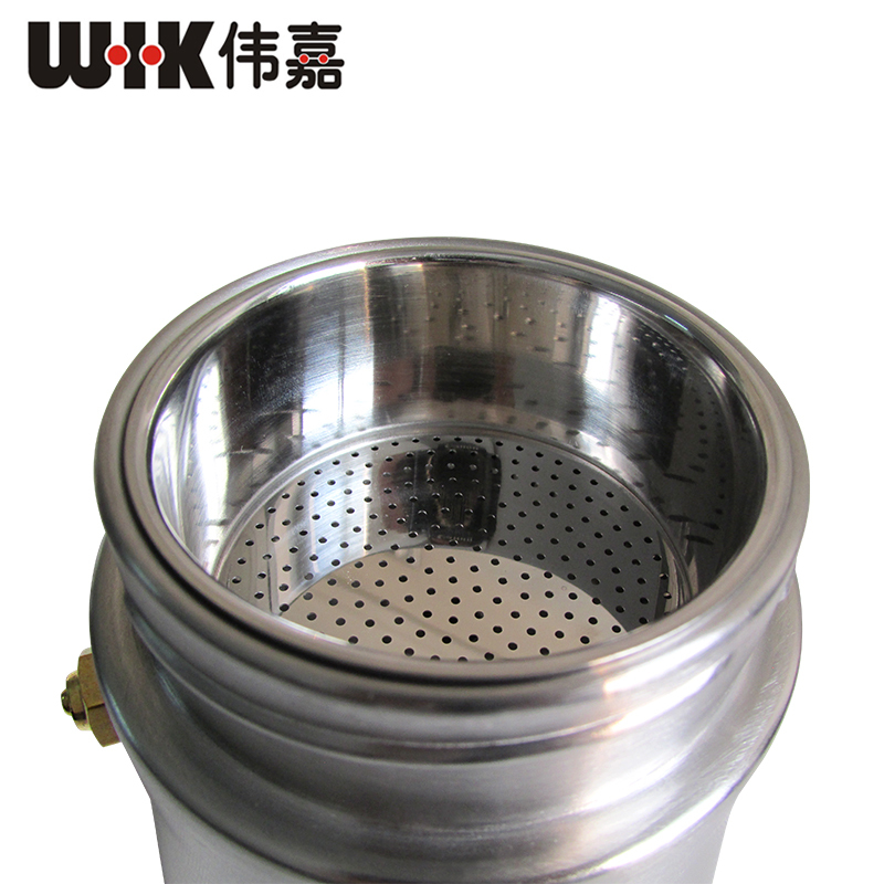 WIK德国伟嘉磨砂不锈钢冲调式摩卡壶9711