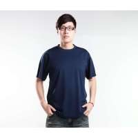 蓝橙 美式经典圆领航海衫深海军蓝MA21133(XL)