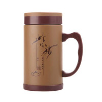 佳琪二代紫砂办公杯500ml(黄色)