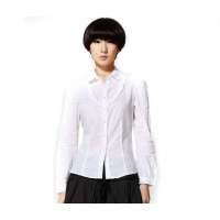 唐狮 女印花长袖衬衫111121015112橙红(S)