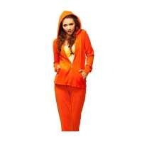 猫人天鹅绒女衫橙红(L)MDSD133