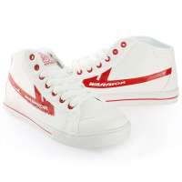 回力男士休闲帆布运动鞋3363白红(40)