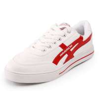 回力男士休闲帆布运动鞋WXY-B08红白(42)