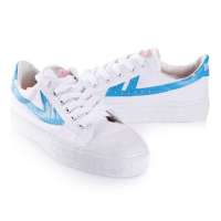 回力中性休闲帆布鞋金奖WB-1B蓝白(38)