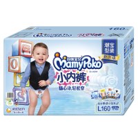 妈咪宝贝小内裤男大号尿不湿L160片 [9~14kg]