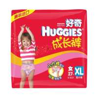 好奇08升级成长裤女宝宝加大号27片(箱)