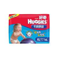 好奇(Huggies)干爽第二代纸尿裤加大号普通装16片(包)