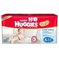 好奇(Huggies)金装贴身舒适纸尿裤特大超值特大50(包)