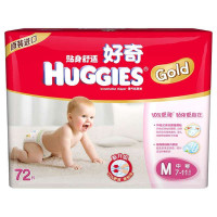 好奇(Huggies)金装贴身舒适纸尿裤特大超值中号72(包)