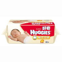 好奇(Huggies)棉柔滋润婴儿柔润湿巾80抽补充装(包)