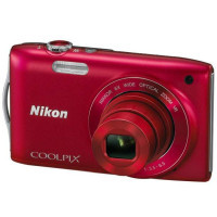 尼康 数码相机 S3300(红)