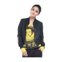 婉甸 黑色仿皮外套1111241100(M)