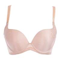 娅茜心动蝶舞深V无痕立体薄模杯文胸AX8297(亮肤色/75B)