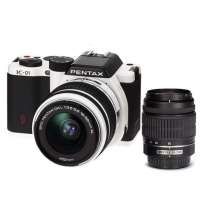 宾得数码单电相机K-01白色小双套(18-55 50-