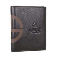 金利来goldlion男士头层牛皮竖款钱包488AF4啡