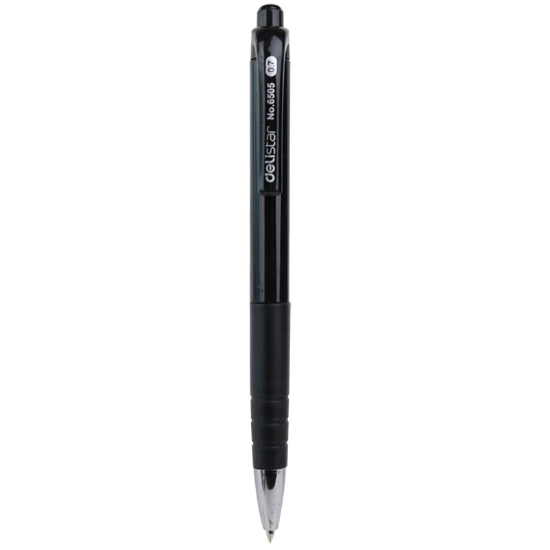 得力(Deli) 圆珠笔6505 按动式圆珠笔 0.7mm 蓝色 12支/盒