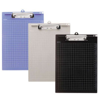 齐心(Comix)便携式 书写板夹,A4,竖式A724浅灰