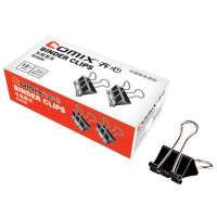 齐心(comix)黑色强力长尾票夹(2#,190页,盒装)B3606黑