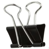 齐心(comix)黑色强力长尾票夹(3#,145页,盒装)B3607黑