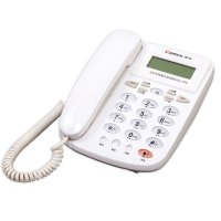 齐心(COMIX)T168 大按键电话机 白色