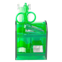 百利来(PMP) 迷你套装笔筒 P1011S-J (透明绿色)