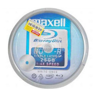 麦克赛尔(MAXELL)BD-R 25GB 一次性蓝光光盘 10片装