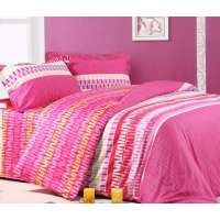 维科家纺KV5T4-TX22全棉活性印花四件套灼灼红颜1.8米床