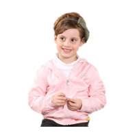 凡兜童装女款平织夹里外套18130503145粉红/140